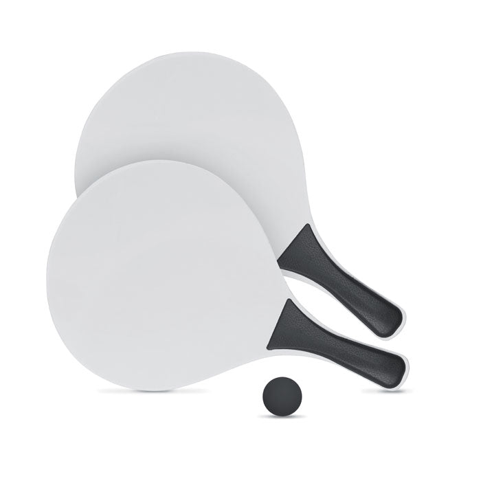 Beach Tennis Set in Black/White Black and White London