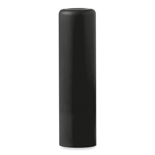 Promotional Printed Lip Balm in Solid Black  Black and White London