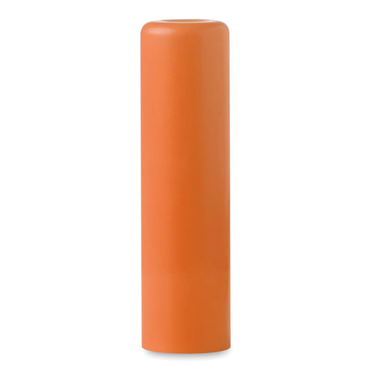 Promotional Printed Lip Balm in Orange  Black and White London