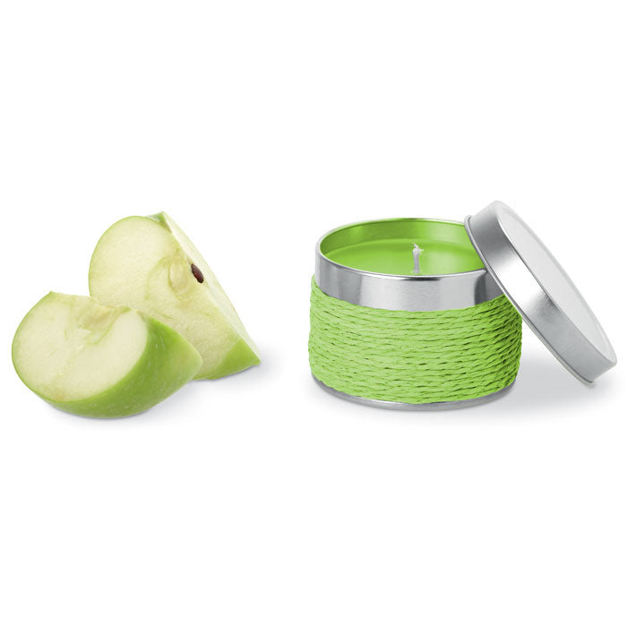 Fragrance Candle in a Tin Green Apple Black and White London