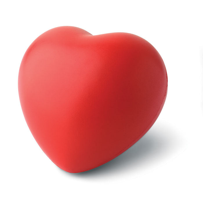 Heart Shape Stress Ball in Red Black and White London
