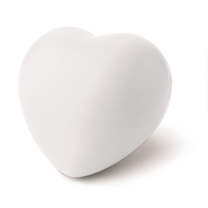 Heart Shape Stress Ball in White Black and White London