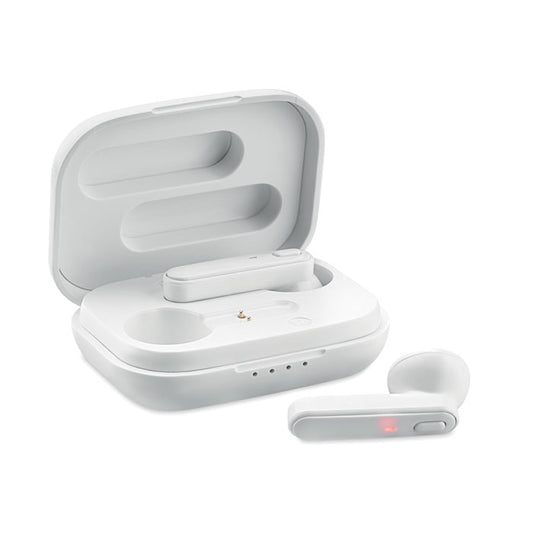 Wireless Earbuds with Charging Case  Black and White London
