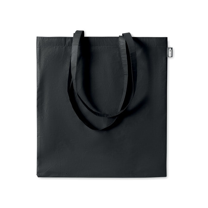 Non-Woven RPET Recycled Tote Bag in Black Recycled Tote Bags Black and White London