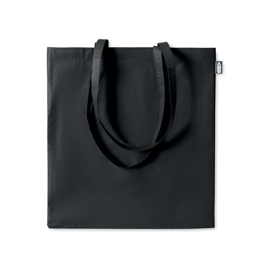 Non-Woven RPET Recycled Tote Bag in Black Recycled Tote Bags Black and White London