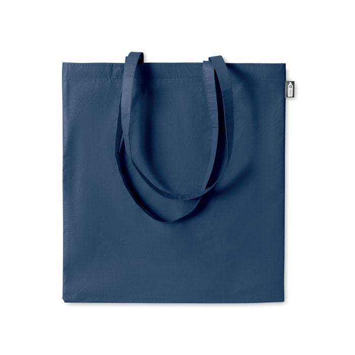 Non-Woven RPET Recycled Tote Bag in Navy Blue Recycled Tote Bags Black and White London