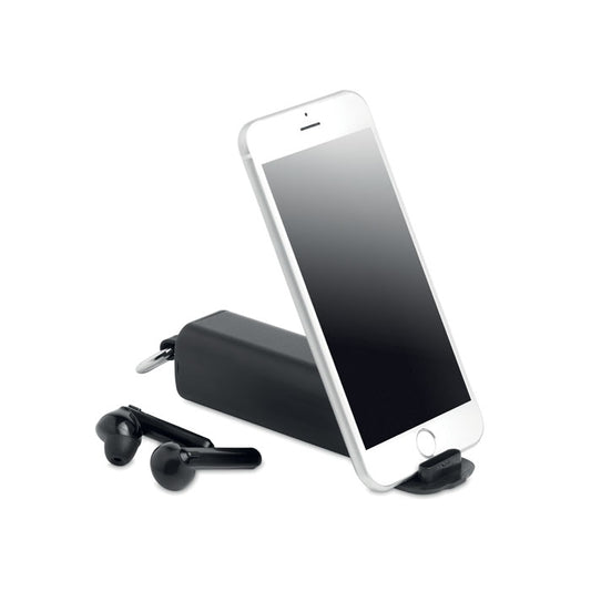 Wireless Earbud Earphones with 2-in-1 Phone Stand Earphones & Headphones   