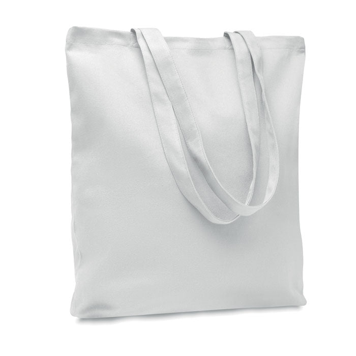 Premium Heavy Cotton Canvas Coloured Tote Bag in White Cotton & Jute Bags Black and White London