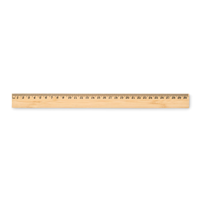 30cm Bamboo Ruler Black and White London