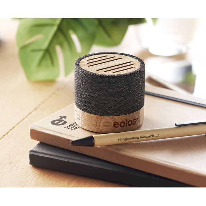 Bamboo RPET Wireless Speaker Speakers Black and White London