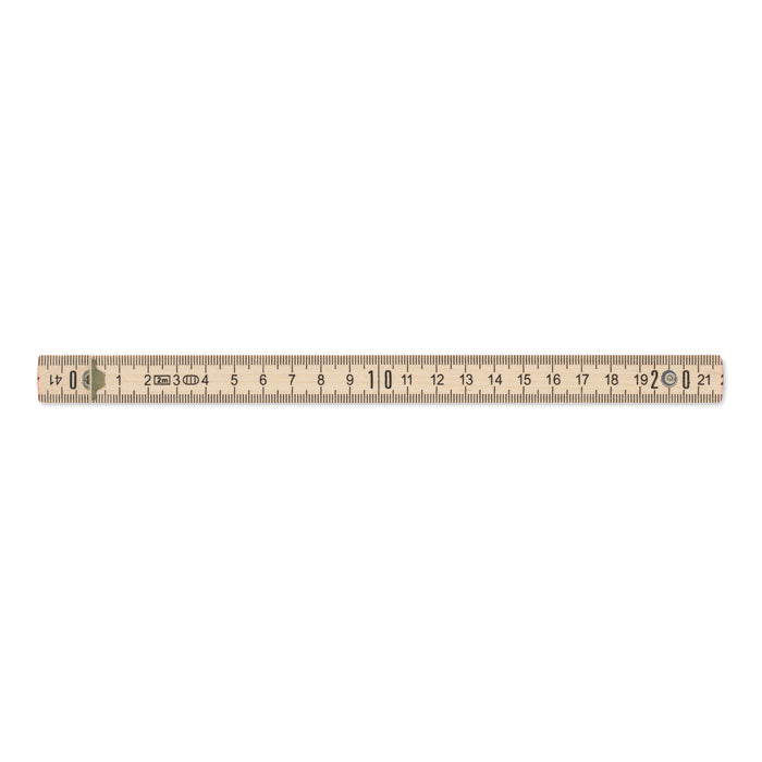 2m Folding Carpenters Ruler Black and White London