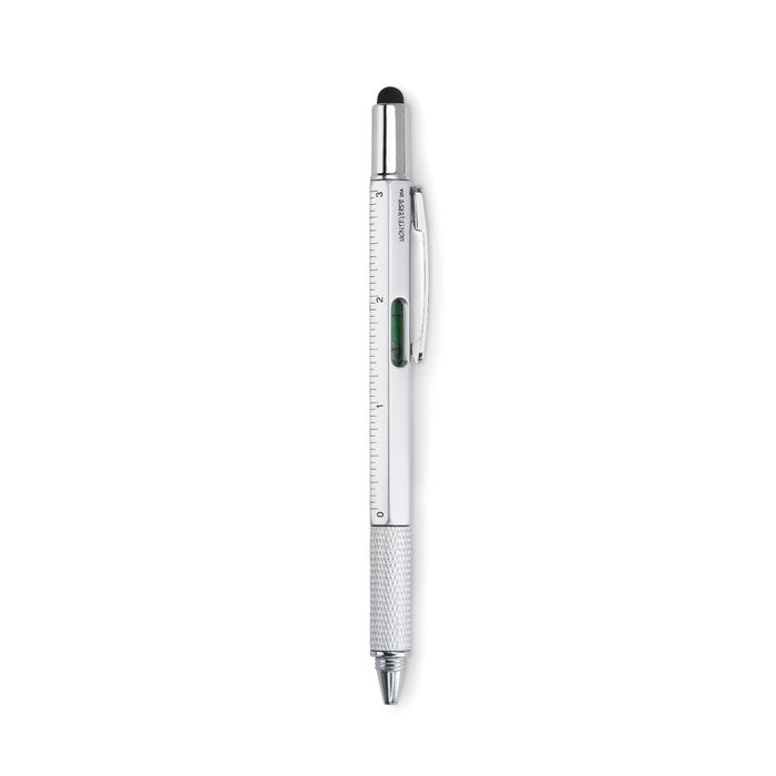 Spirit Level Pen With Ruler Black and White London