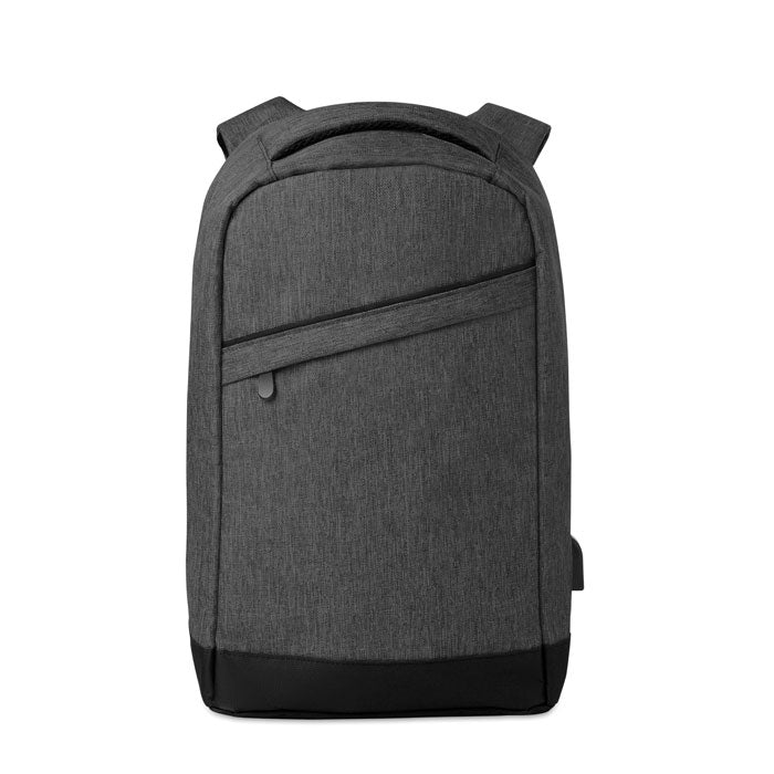 Laptop Business Backpack with USB Charging Cable Backpacks & Rucksacks Black and White London