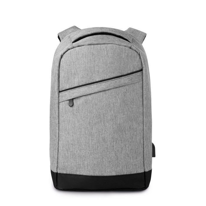 Laptop Business Backpack with USB Charging Cable Backpacks & Rucksacks Black and White London