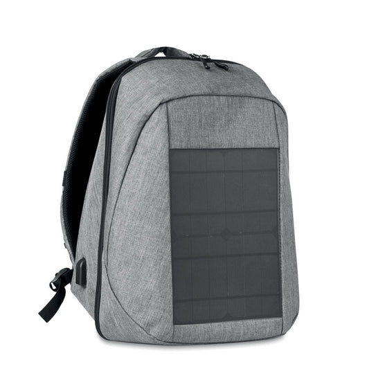 Business Backpack with Solar Panel Charger and Cable Backpacks & Rucksacks Black and White London