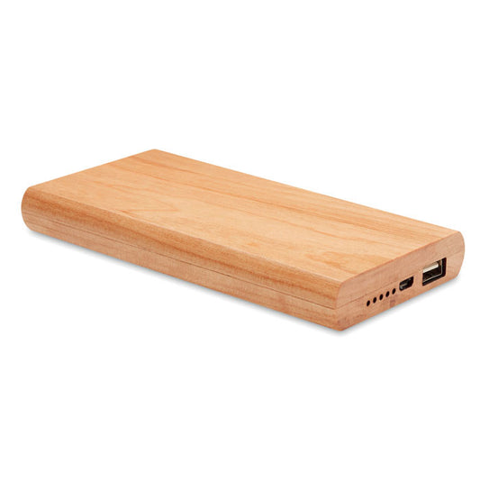 Power Bank 4000 Mah Bamboo  Black and White London