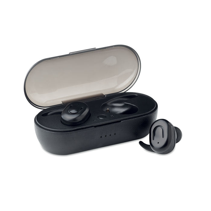 Wireless Earphones TWS Earbuds in Charging Case Earphones & Headphones Black and White London