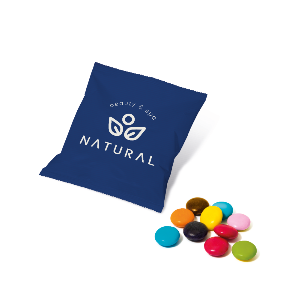 Eco Paper Flow Bag with Beanies - 10g Black and White London