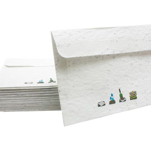 Seed Paper Custom Envelopes Black and White London