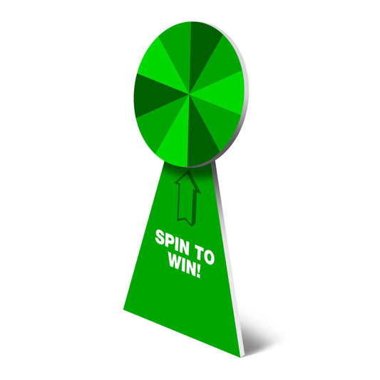 Custom Printed Wheel of Fortune for Events  Black and White London