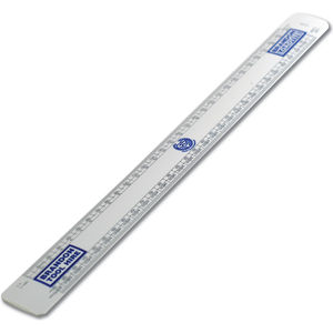 300mm Oval Scale Ruler Recycled Rulers Black and White London