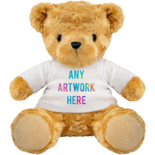 Printed 19cm Large Victoria Bear Black and White London