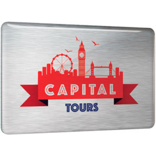 Metal Promotional Badges Badges Black and White London