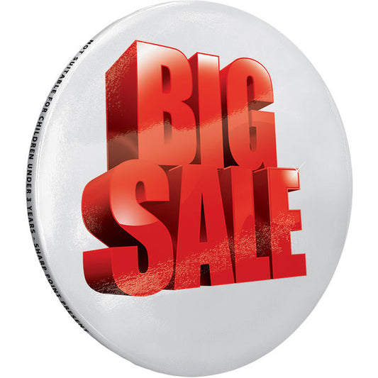 75mm Button Badge Badges Black and White London