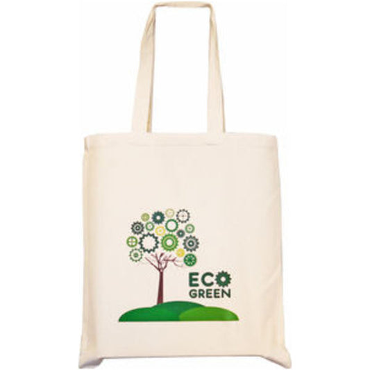 8oz Natural Cotton Canvas Tote Bag with Gusset Cotton & Jute Bags Black and White London