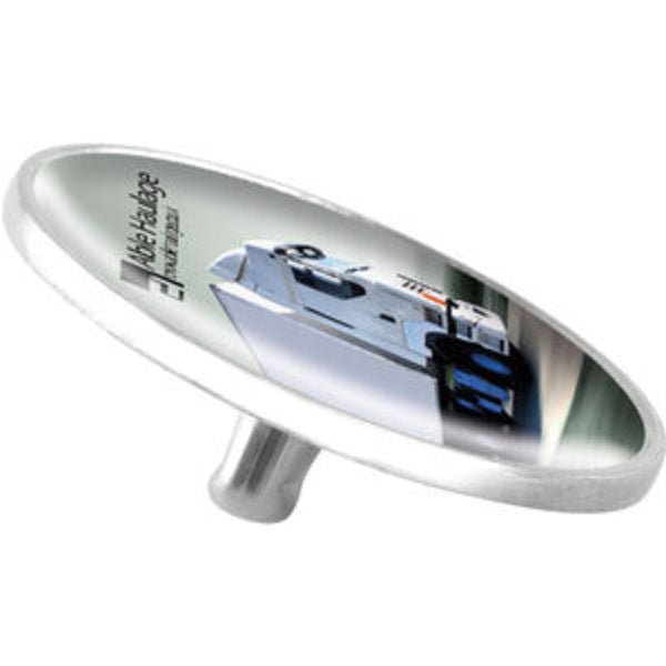 Chrome Ball Marker with Spike Black and White London