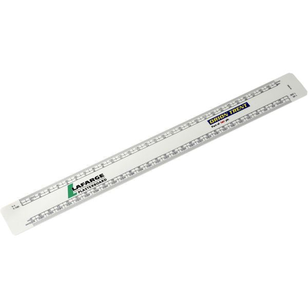 300mm Architects Scale Ruler Rulers Black and White London