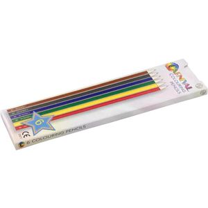 Carnival Colouring Pencils - Full Size 6 Pack Black and White London