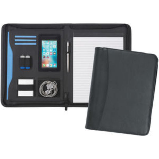 Pembury' A4 Conference Folder Zipped Business Bags Black and White London