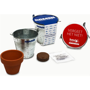 Small Zinc Bucket Black and White London