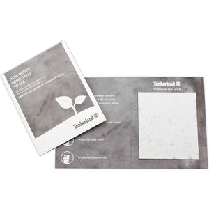 Card With One Sheet Of Seed Paper Black and White London