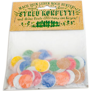 Seed Paper Confetti Packet Black and White London