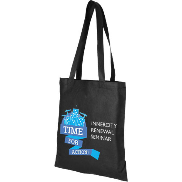 Zeus Non-Woven Tote Bag Non-Woven Tote Bags Black and White London