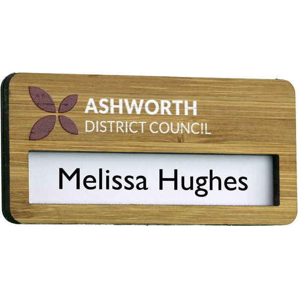 Bamboo Faced Window Badges Badges Black and White London