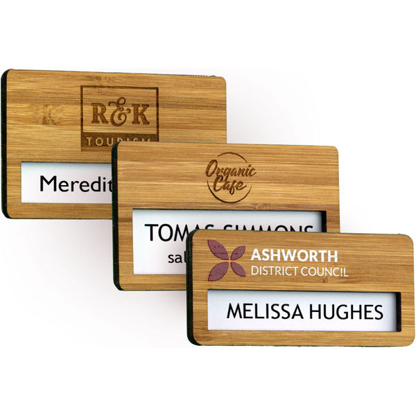 Bamboo Faced Window Badges Badges Black and White London