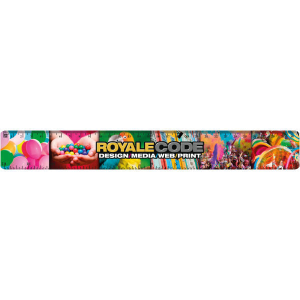 30cm Ruler Rulers Black and White London