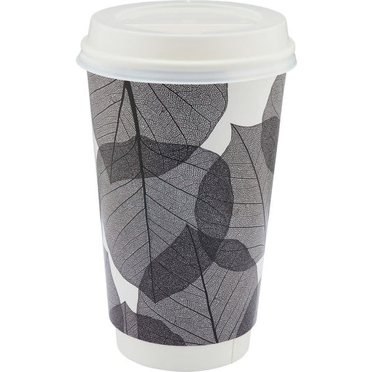 16oz Recyclable Paper Cup Paper Cups Black and White London