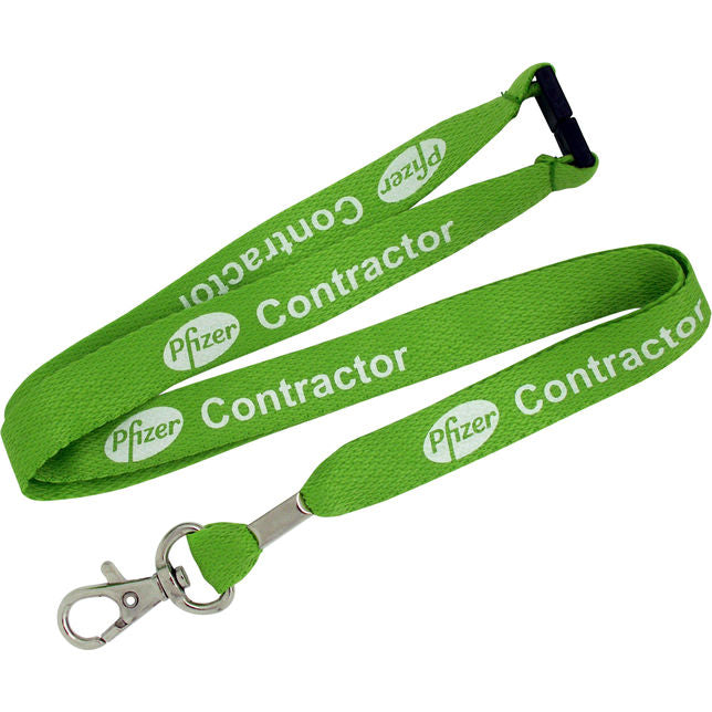 10mm Flat Polyester Lanyard Lanyards Black and White London