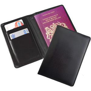 Passport Wallet Black and White London