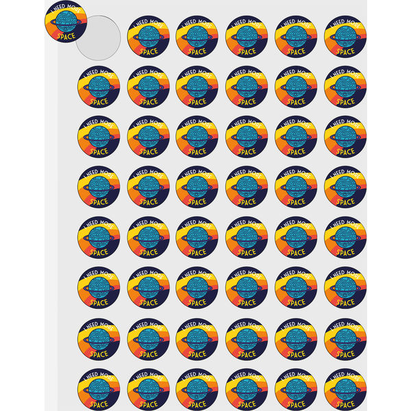 Printed 30mm Stickers Supplied On A4 Sheets  Black and White London