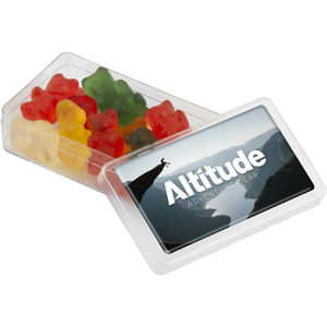 Rectangular Sweet Pot with Choice of Sweets  Black and White London