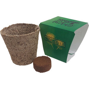 Coir Pot Black and White London