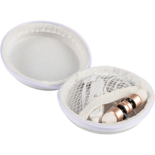 Wireless earphones in Imitation Leather Pouch Earphones & Headphones Black and White London