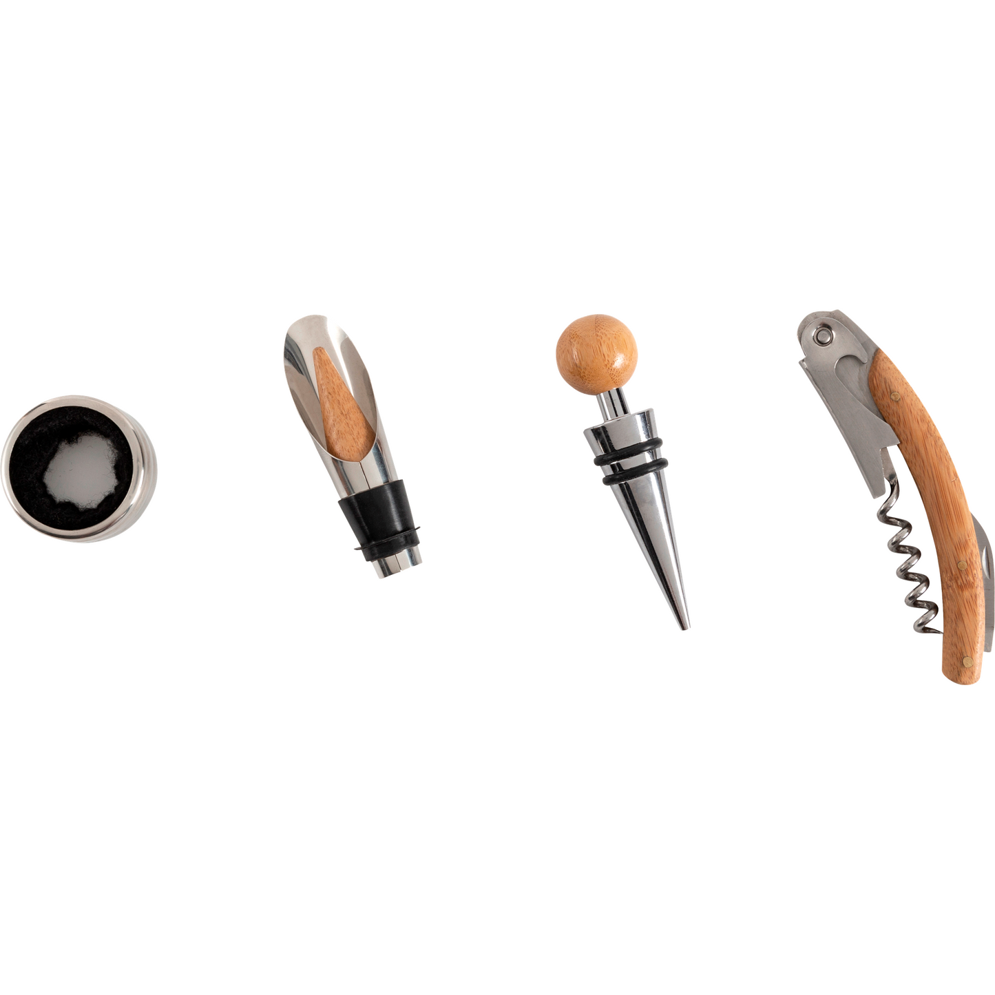 Bamboo Wine Gift Set Gift Sets Black and White London