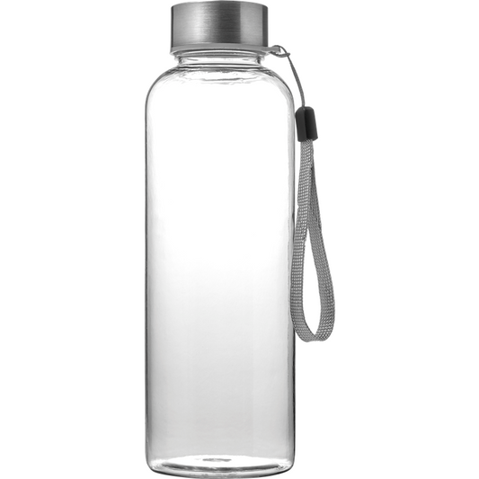 Tritan Drinking Bottle with Steel Cap 500ml  Black and White London