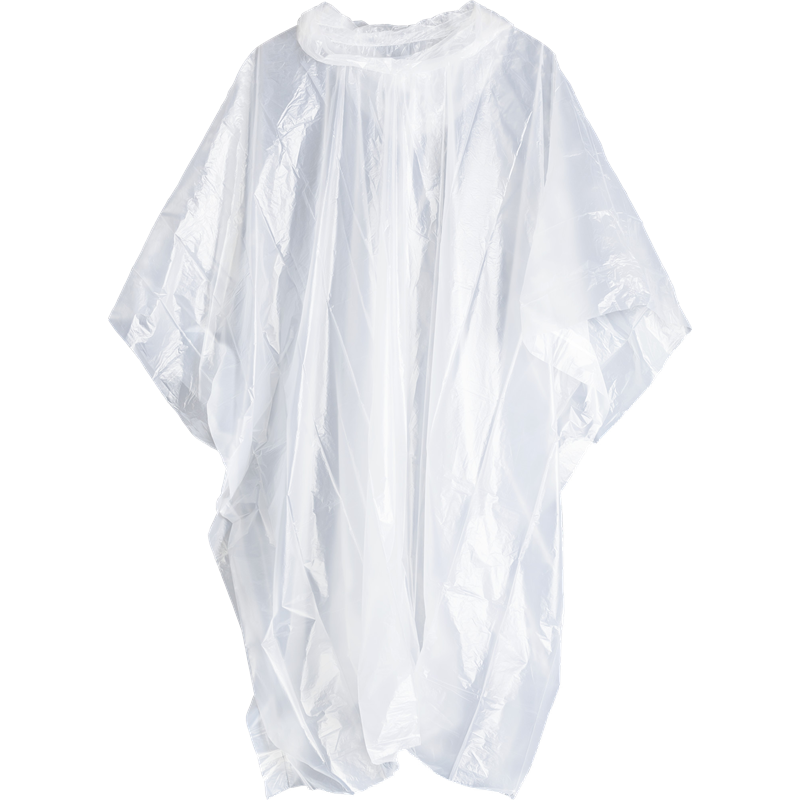 Vivo Reversible Printed Poncho - White  / Black Pepeo  Print main image 1
